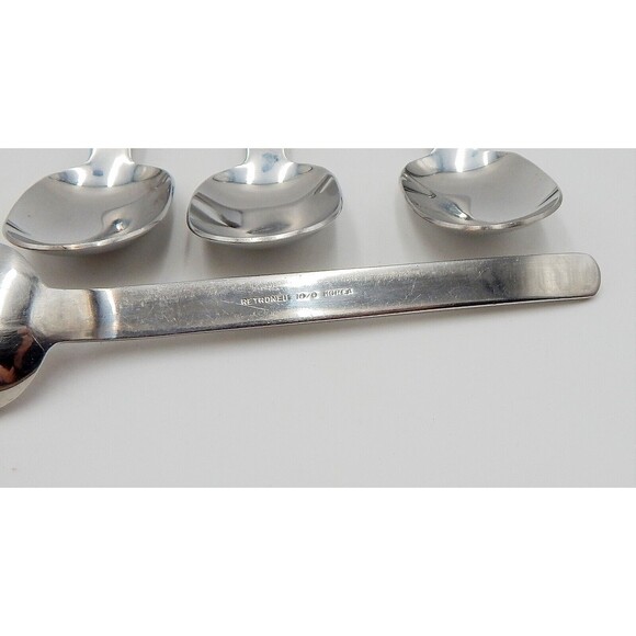 Retroneu INFINITE Stainless Dinner Soup Spoons 18/8 Korea Glossy Flatware S/4 (B - Picture 10 of 10